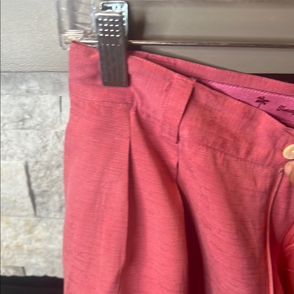 Tommy Bahama Coral Pink silk shorts size 8 - Picture 5 of 16